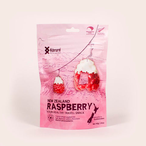 NZ Freeze Dried Raspberry in white chocolate *NEW* - Travel Snack